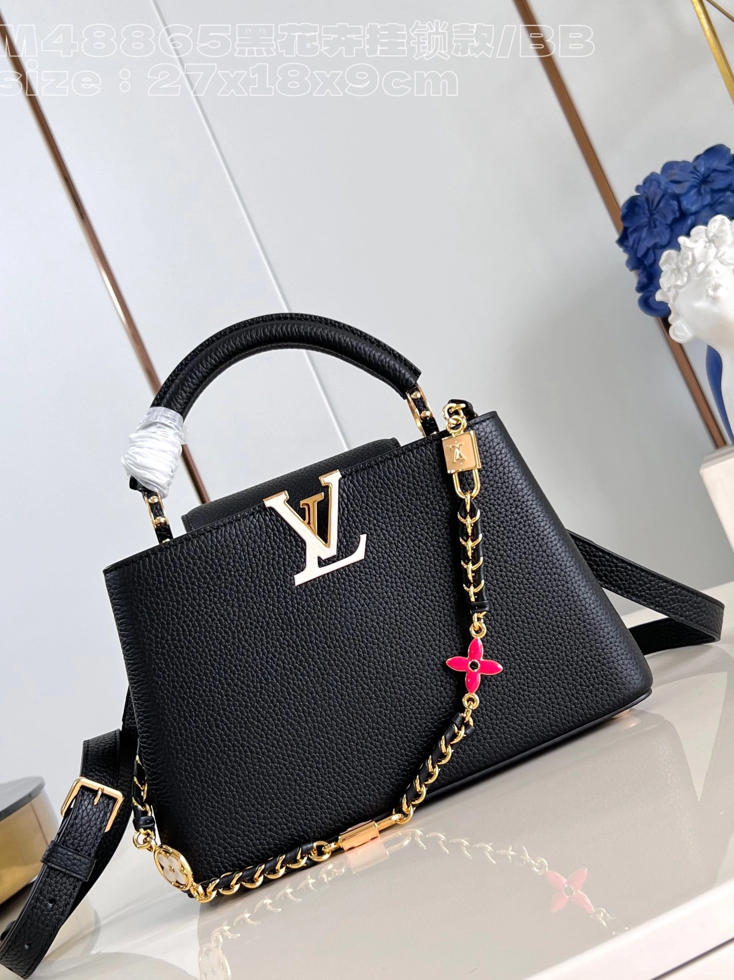 WIS BB-27*18*9CM VUITTON CAPUCINES LOUIS 0725